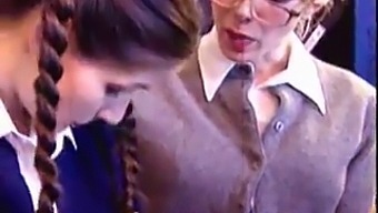 Young Teacher And Student Engage In Lesbian Sex
