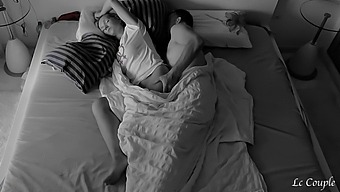 A Covert Camera Captures A Couple'S Morning Intimacy In Their Bedroom
