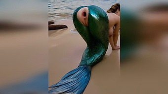 Seorang Asing Dengan Kuat Menembus Putri Duyung Di Pantai, Meregangkan Anus Halusnya Terbuka Lebar Dalam Pornografi 3d Luar Ruangan